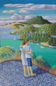 Love at Te Whau Original Pastel