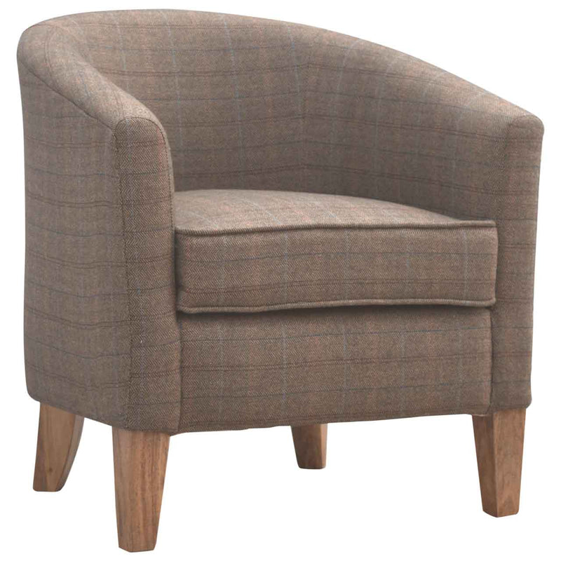 Tweed Hug Tub Chair