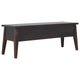 Slam Dunk! Storage Bench  - Solid Dark Wood