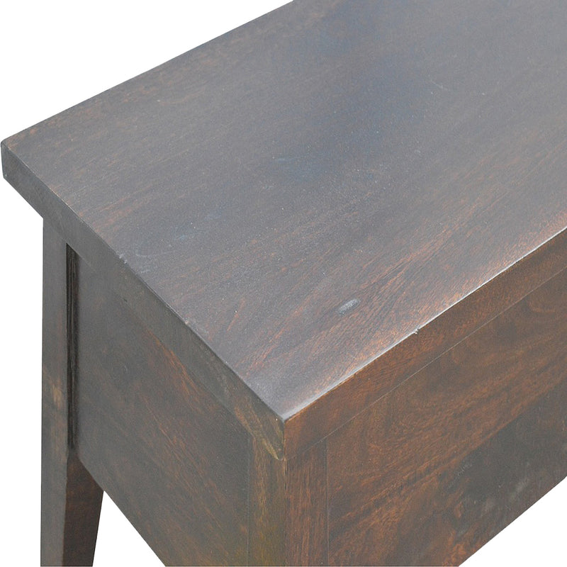 Slam Dunk! Storage Bench  - Solid Dark Wood