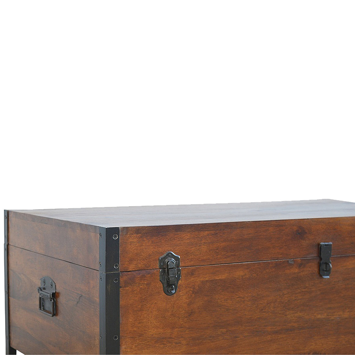 Slam Dunk! Industrial Wooden Blanket Box