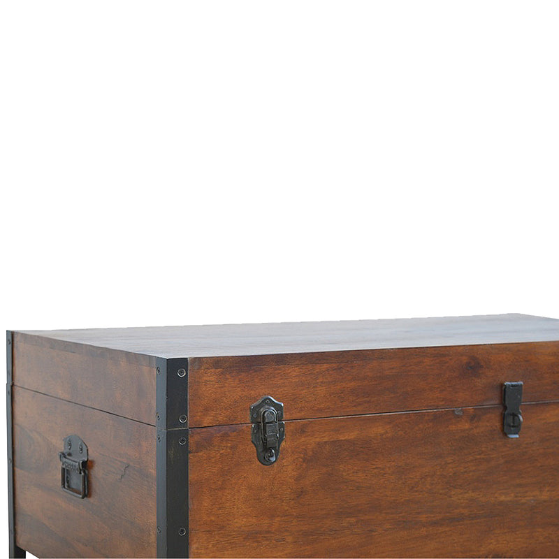 Slam Dunk! Industrial Wooden Blanket Box