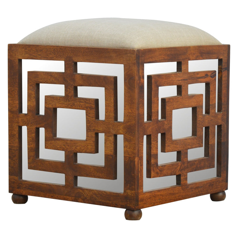 Linen Carved Seat