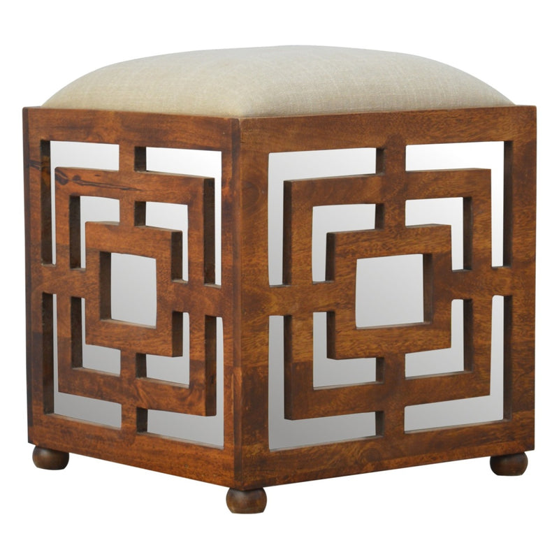 Linen Carved Seat