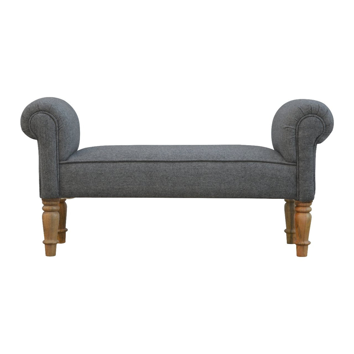 You and Me Embrace Bench – Grey/Black Tweed