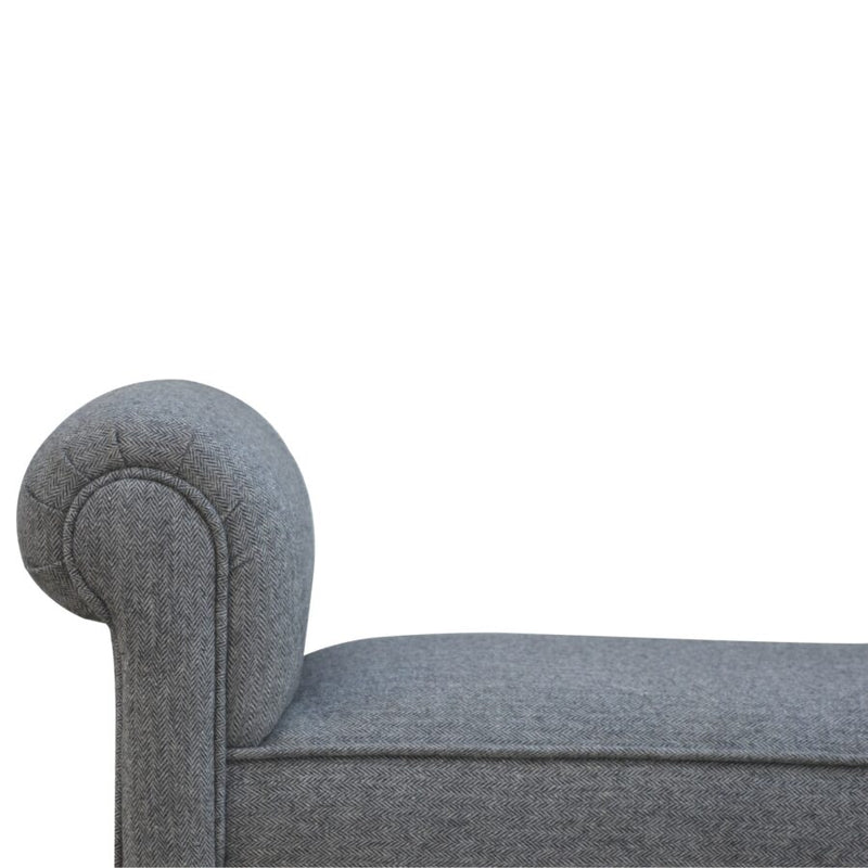 You and Me Embrace Bench – Grey/Black Tweed