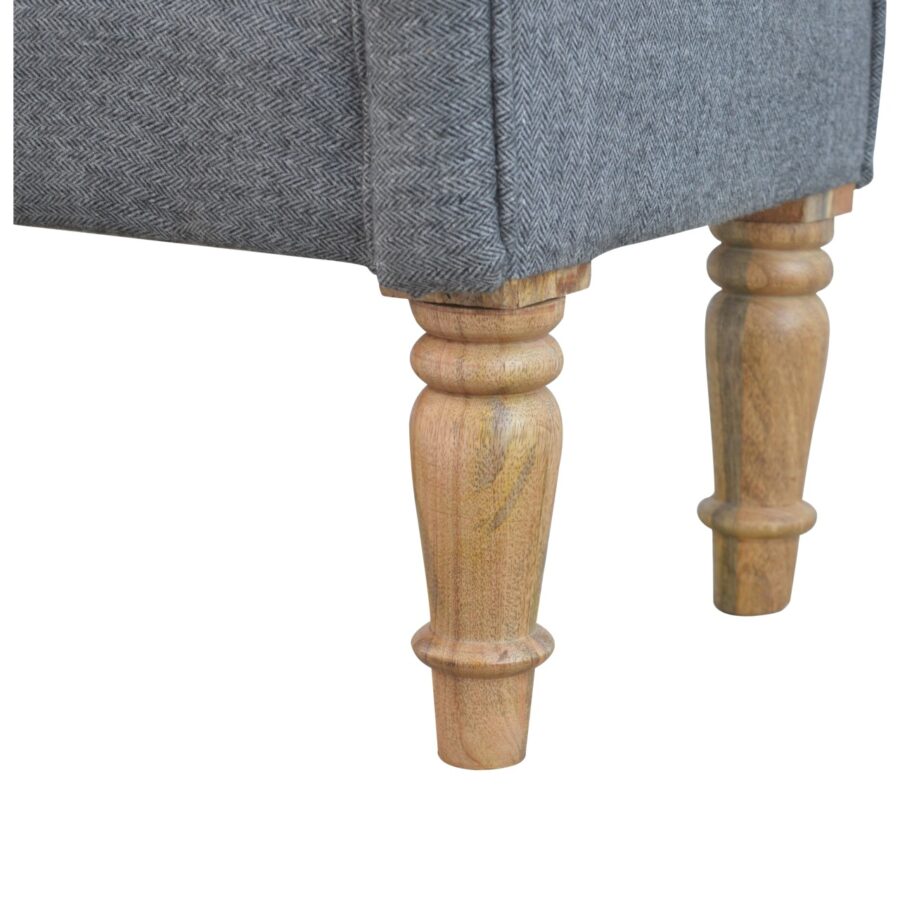 You and Me Embrace Bench – Grey/Black Tweed