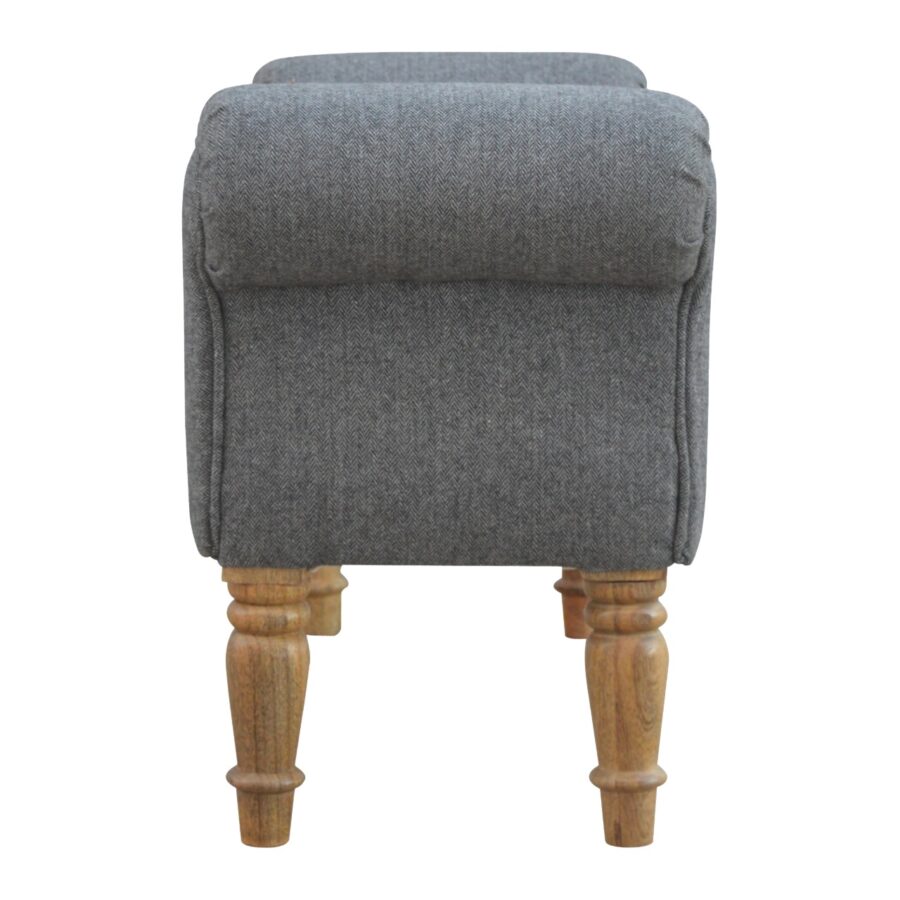 You and Me Embrace Bench – Grey/Black Tweed