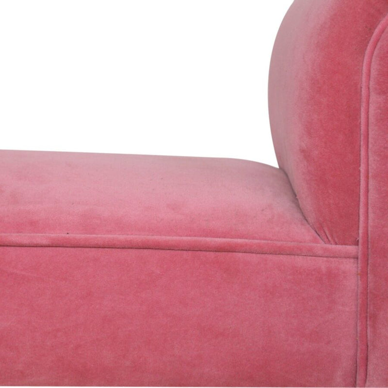 You and Me Velvet Embrace Bench – Rose Pink
