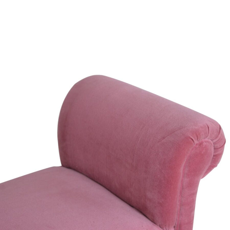 You and Me Velvet Embrace Bench – Rose Pink