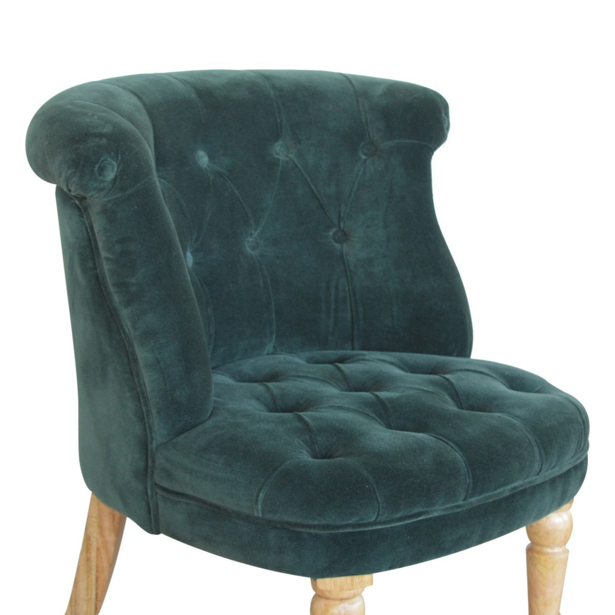Velvet Accent Chair - Forest Green