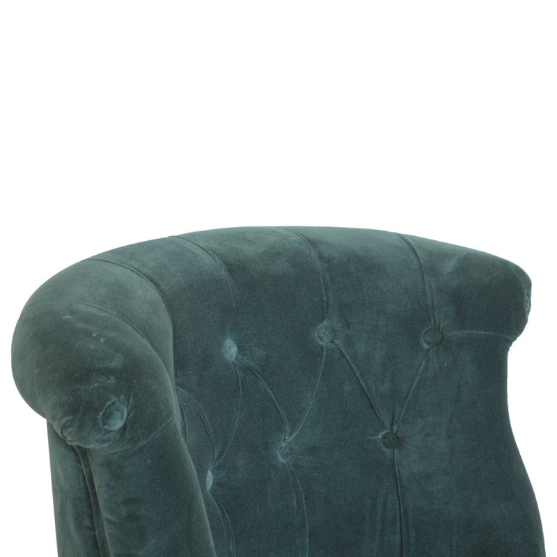 Velvet Accent Chair - Forest Green