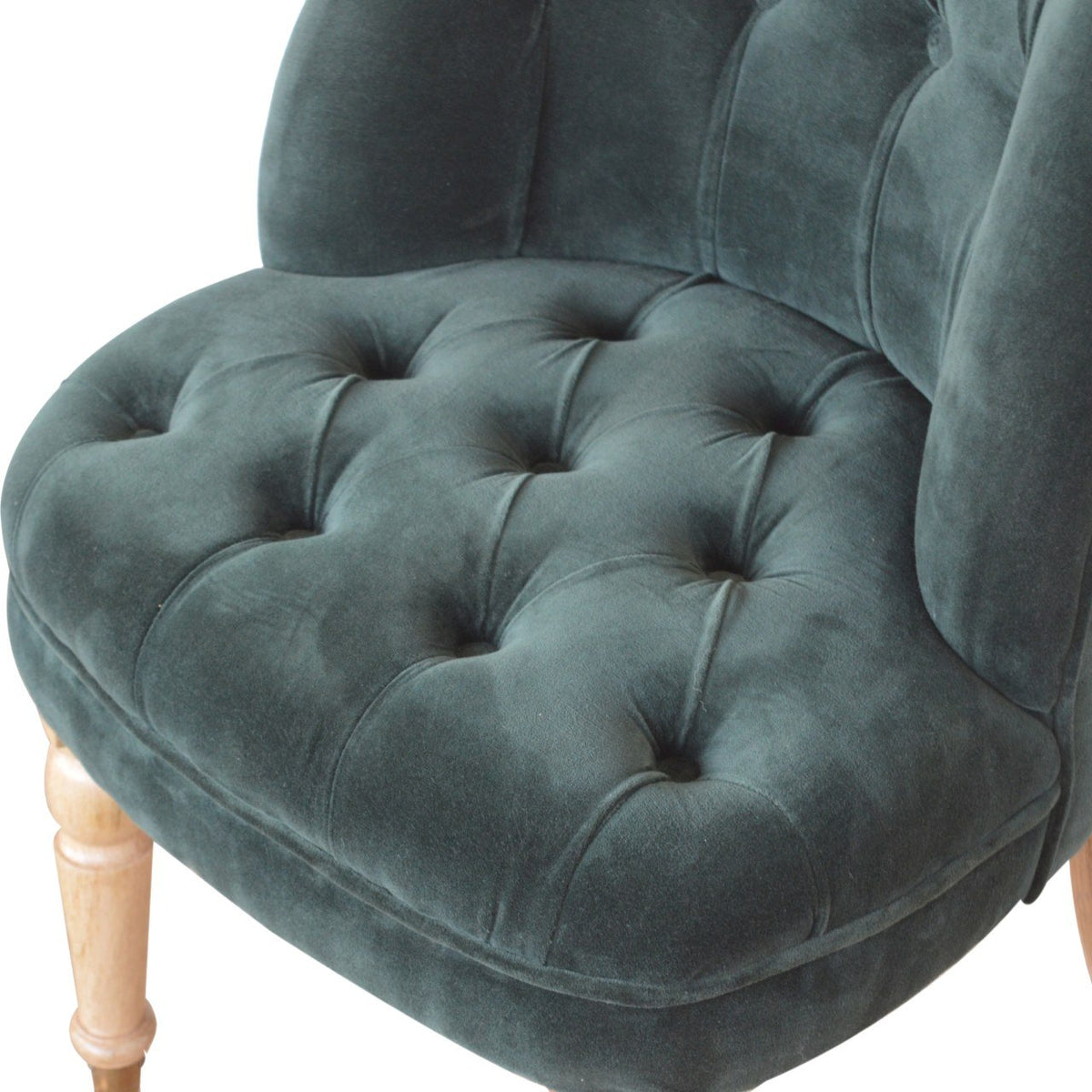 Velvet Accent Chair - Forest Green
