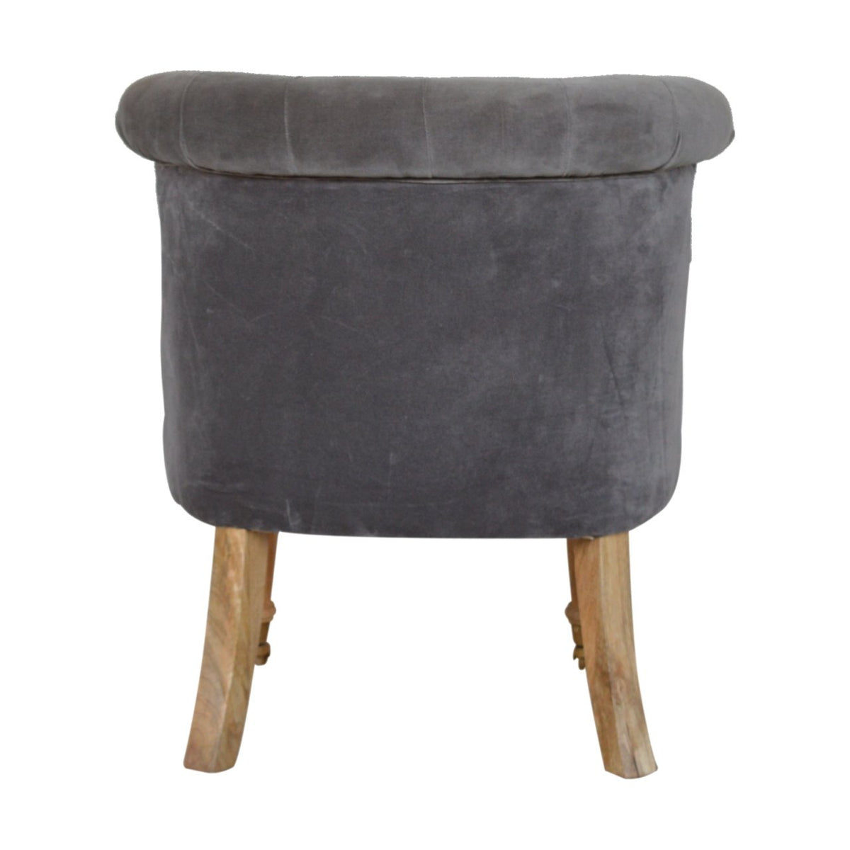 Velvet Accent Chair - Silver Grey