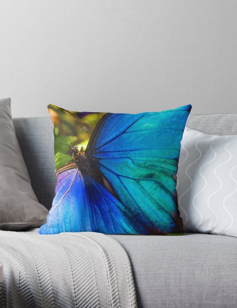 Vibrant Butterfly Cushion