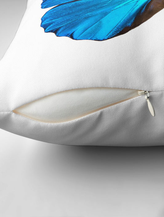 Iridescent Butterfly Cushion