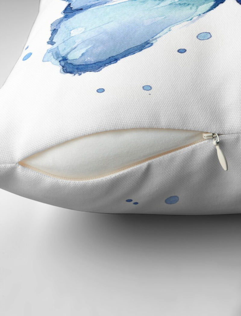 Water Colour Butterfly Cushion