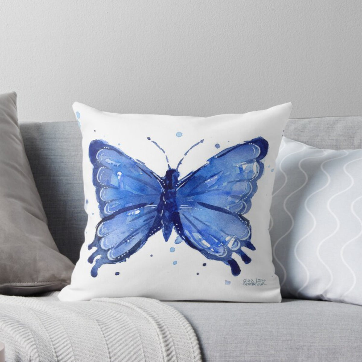 Flowing Butterfly Cushion