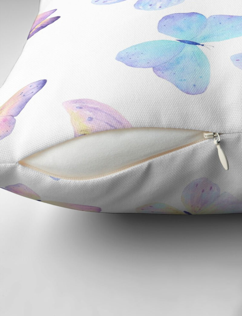 Multi- Pastel Butterfly Cushion